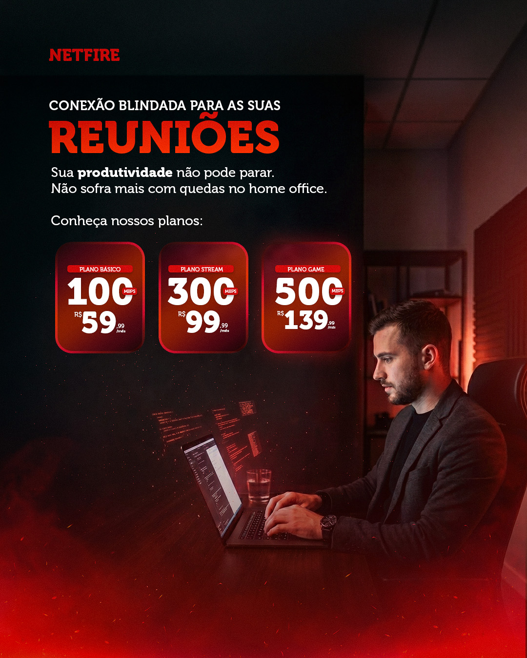 Netfire — Conexão blindada para reuniões