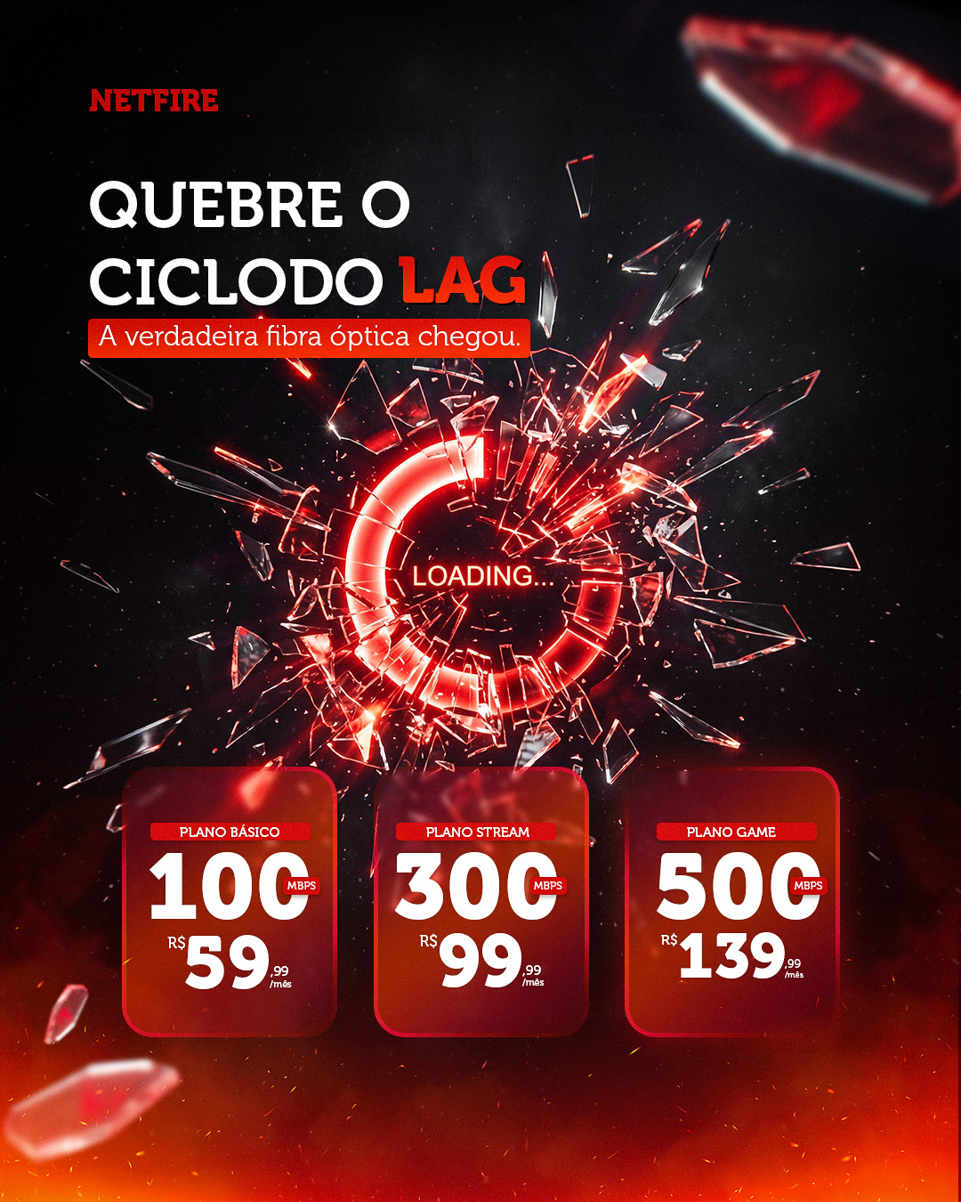 Netfire — Quebre o ciclo do lag